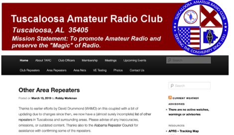 DXZone Tuscaloosa Amateur Radio Club