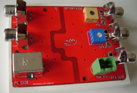 Optocoupled Transceiver-PC Audio Isolator project