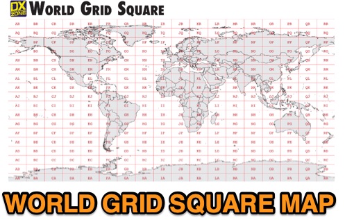 DXZone World Grid Square Map PDF