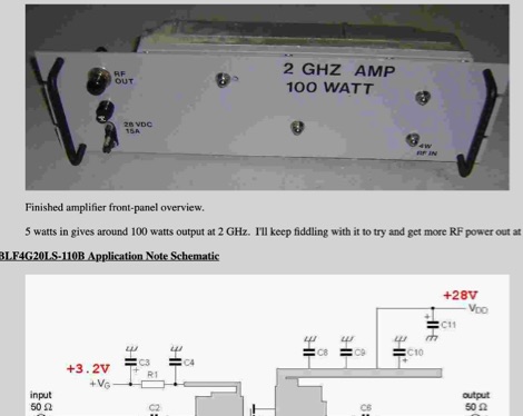 DXZone 100 Watt RF Power Amplifier for 2 GHz