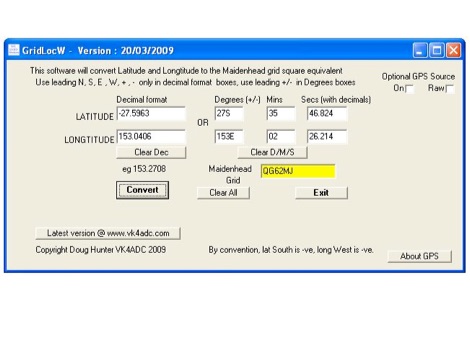 GridLocW Locator converter 