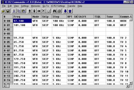 Icom IC-R2 Commander Picture