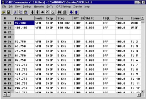 DXZone Icom IC-R2 Commander