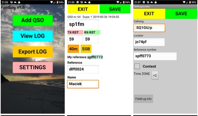 DXZone FieldLog Android Logger