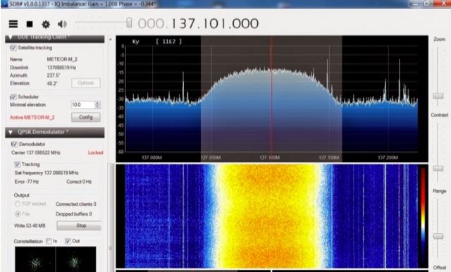  Decoding Russian Meteor-M2 satellite images in real time 