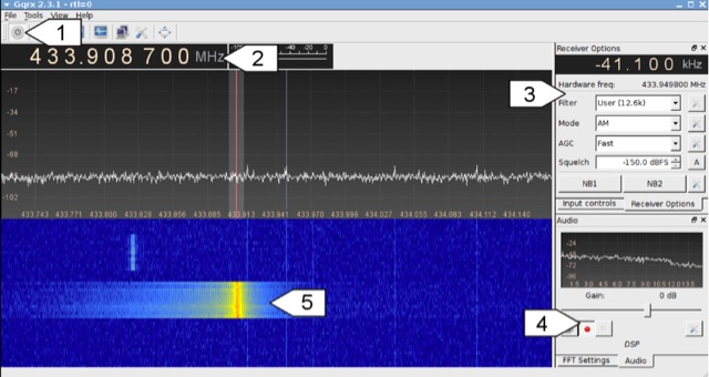 DXZone Decoding 433 MHz radio signals