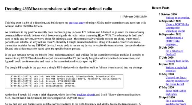 Decoding 433 MHz with SDR Picture