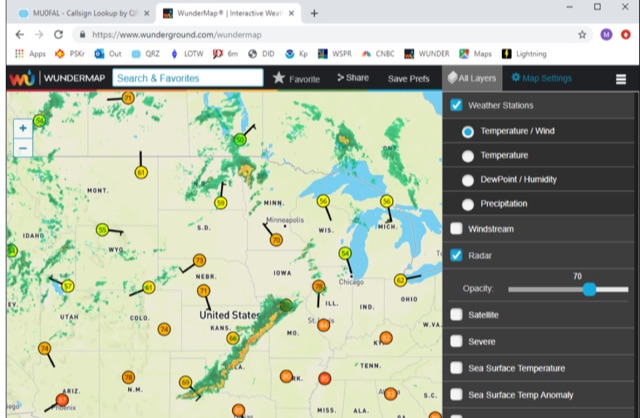 Thunderstorms Causing Sporadic E 
