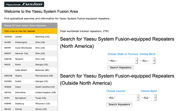 System Fusion Repeaters
