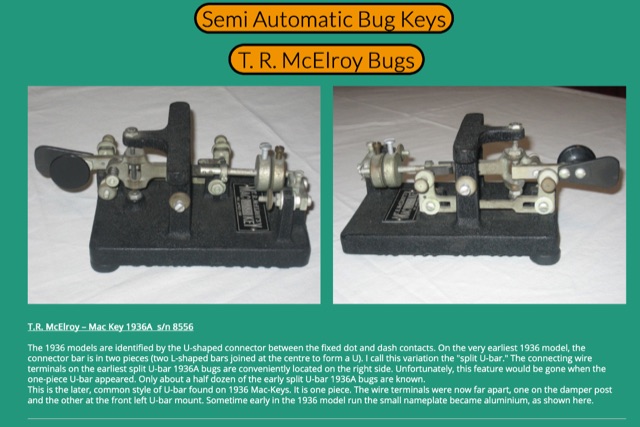 Semi Automatic Bug Keys Collection