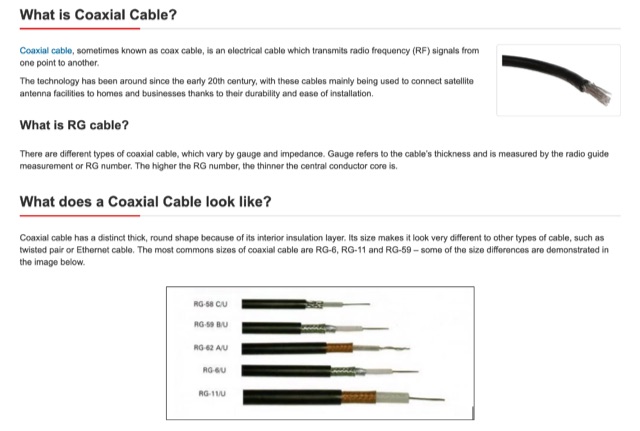 DXZone Everything You Need To Know About Coaxial Cable