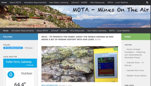 DXZone MOTA Mines On The Air