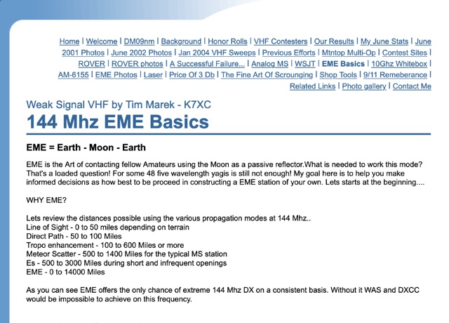 Operating EME on two meters band Picture