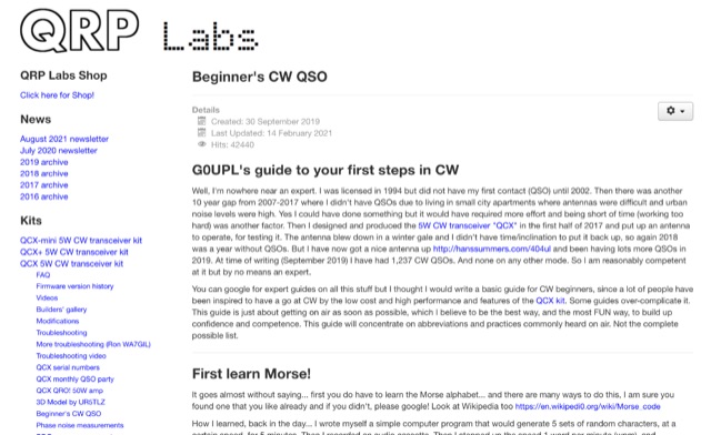 Guide to your first steps in CW Picture