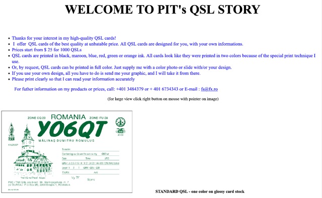 PIT QSL Printer Picture