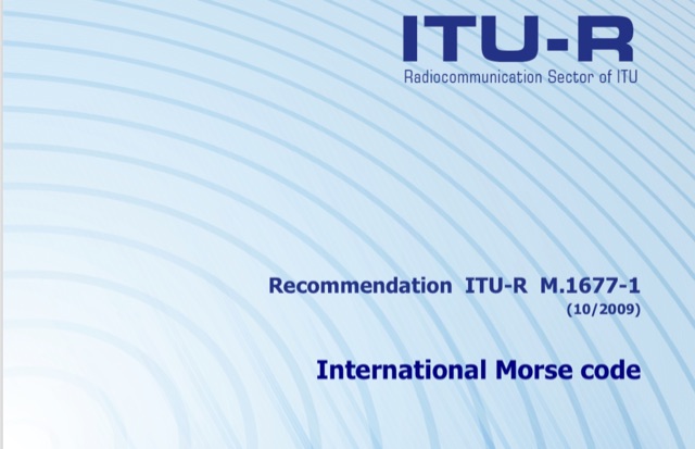 ITU International Morse Code Recommendation