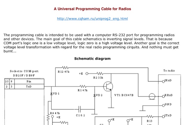  A Universal Programming Cable for Radios