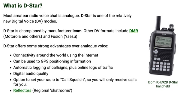 Short introduction to D-STAR Picture