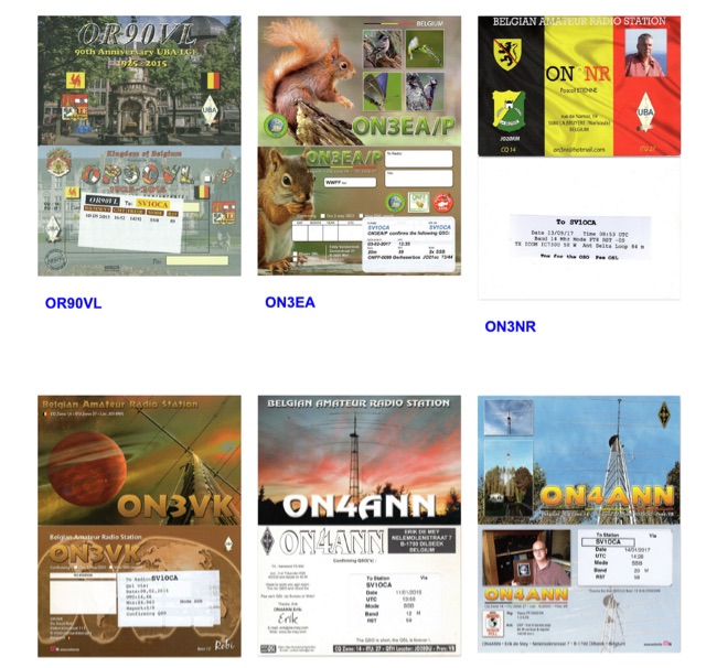 SV1OCA QSL Collection Picture