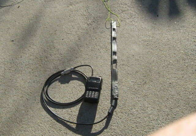 2m Slim Jim portable antenna for SOTA Picture