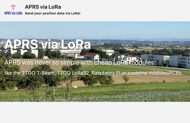 APRS via LoRa Picture