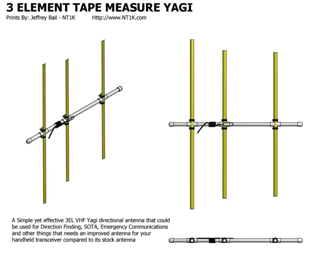 Durable 2-Meter Yagi Antenna: PVC and Window Line Construction Picture