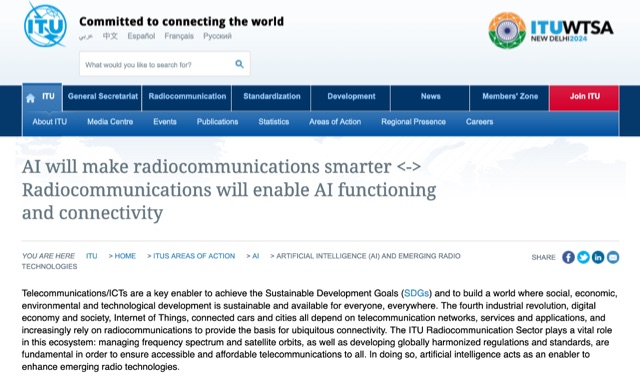 DXZone ITU Synergizing AI and Radiocommunications for Smarter Connectivity