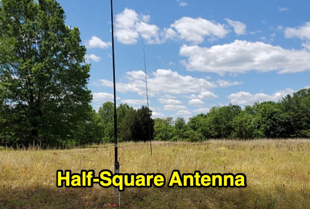 DXZone Portable Half-Square Antenna: