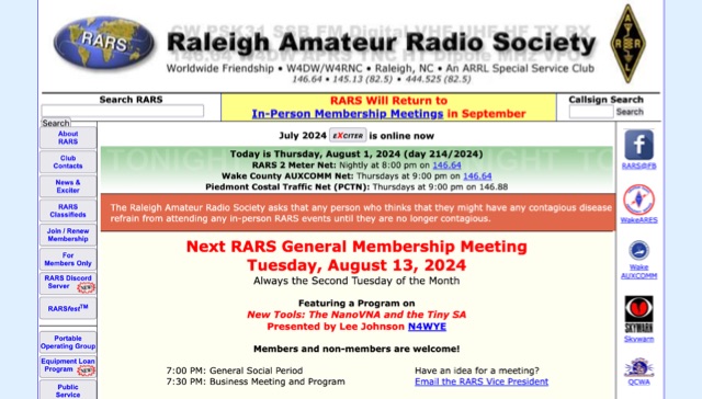 Raleigh Amateur Radio Society Picture