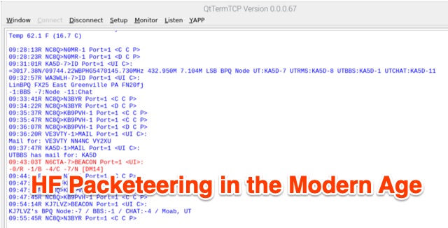 Introduction to HF Packeteering in the Modern Age