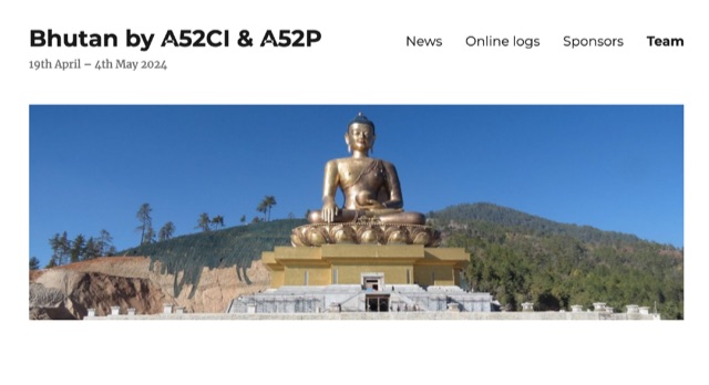 DXZone A52CI  A52P Bhutan DX Pedition