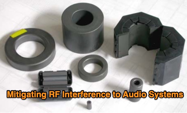 Prevention and Suppression of RF Interference to Audio Systems 
