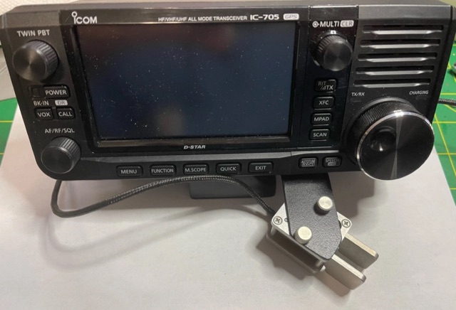 Creating a Custom IC-705 Paddle Mount Picture