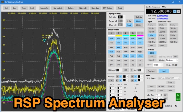 DXZone RSP Spectrum Analyser