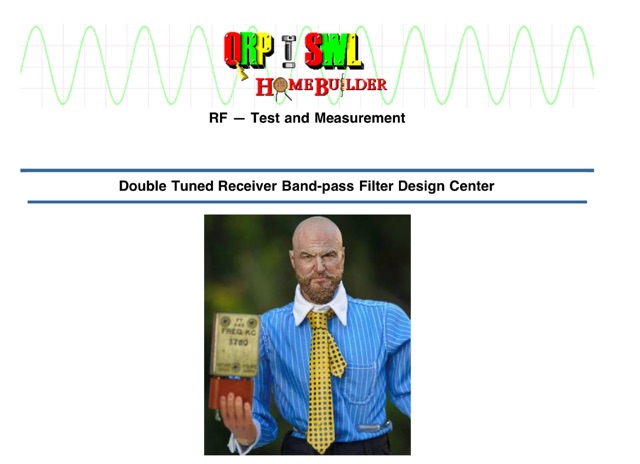 DXZone Double Tuned Receiver Band-pass Filter Design Center