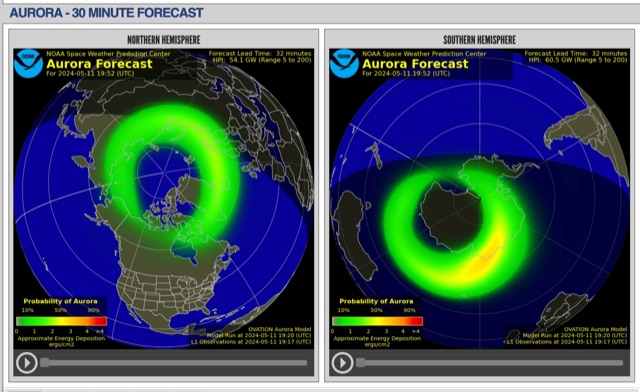 Aurora Forecast - A Short-Term Forecast and Its Impact Picture
