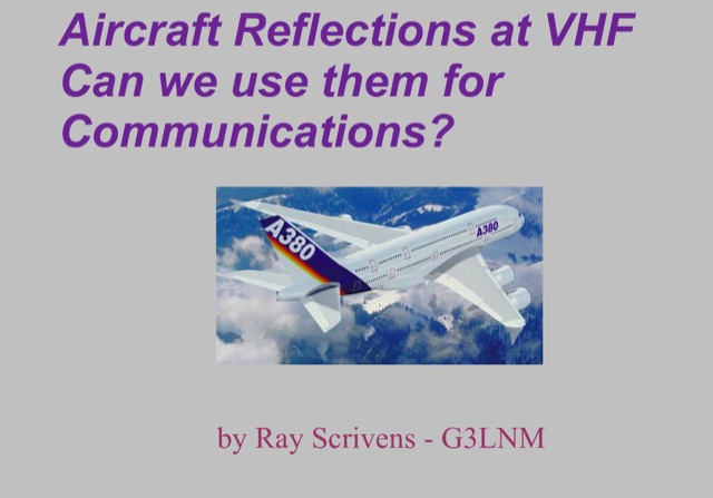 Aircraft Reflections at VHF Picture