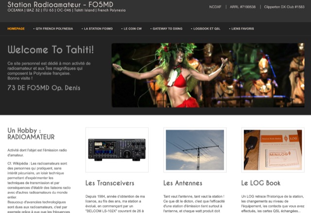 Station Radioamateur FO5MD - Tahiti Picture