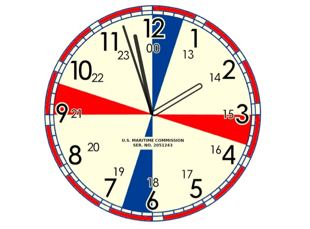 Maritime Radio Room Clock Picture
