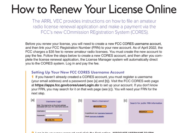 How to renew your FCC Licence Picture