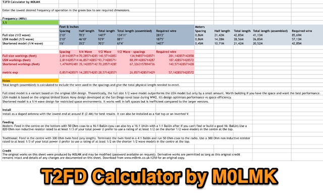 T2FD Calculator Picture