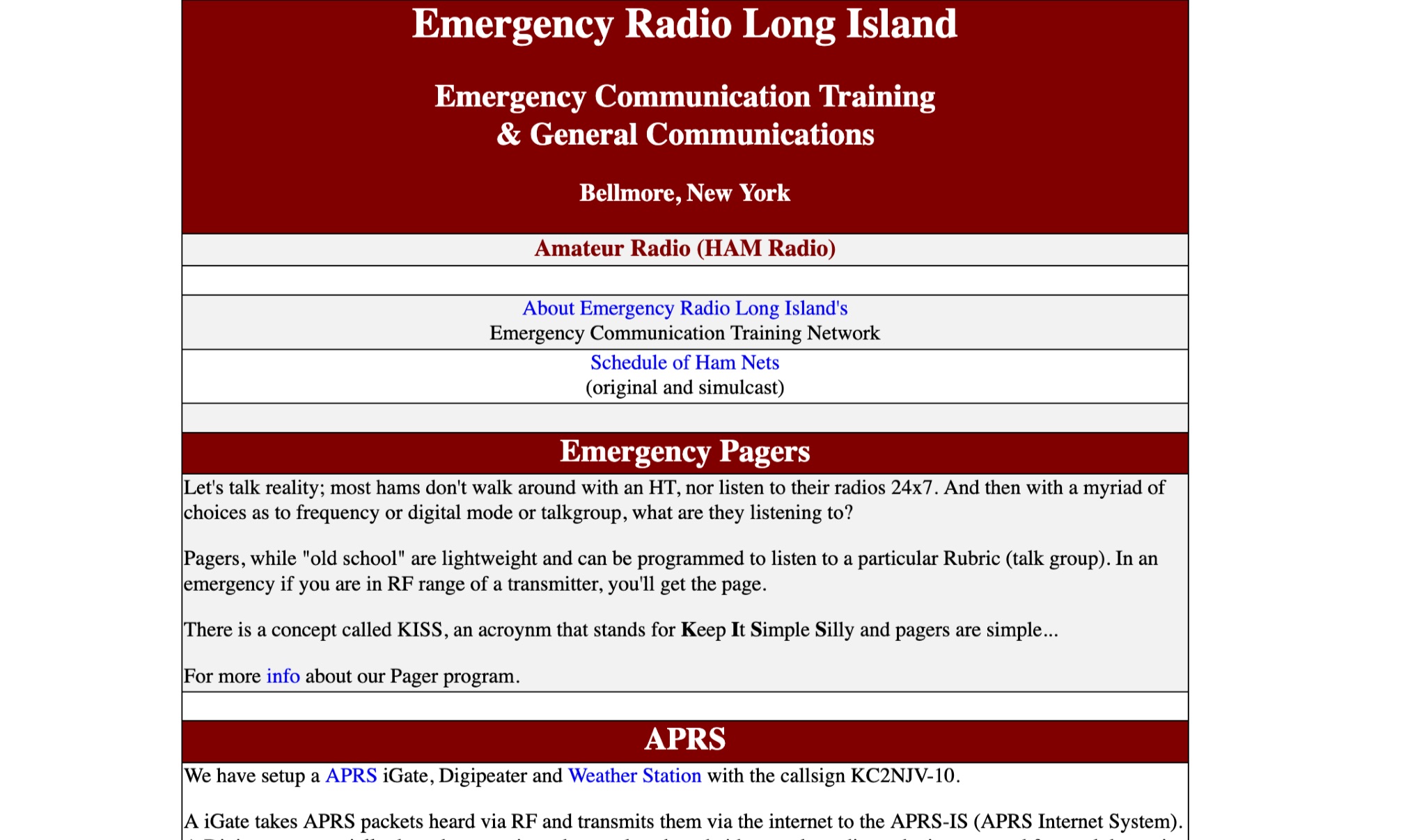 Emergency Radio Long Island Ragchew Picture