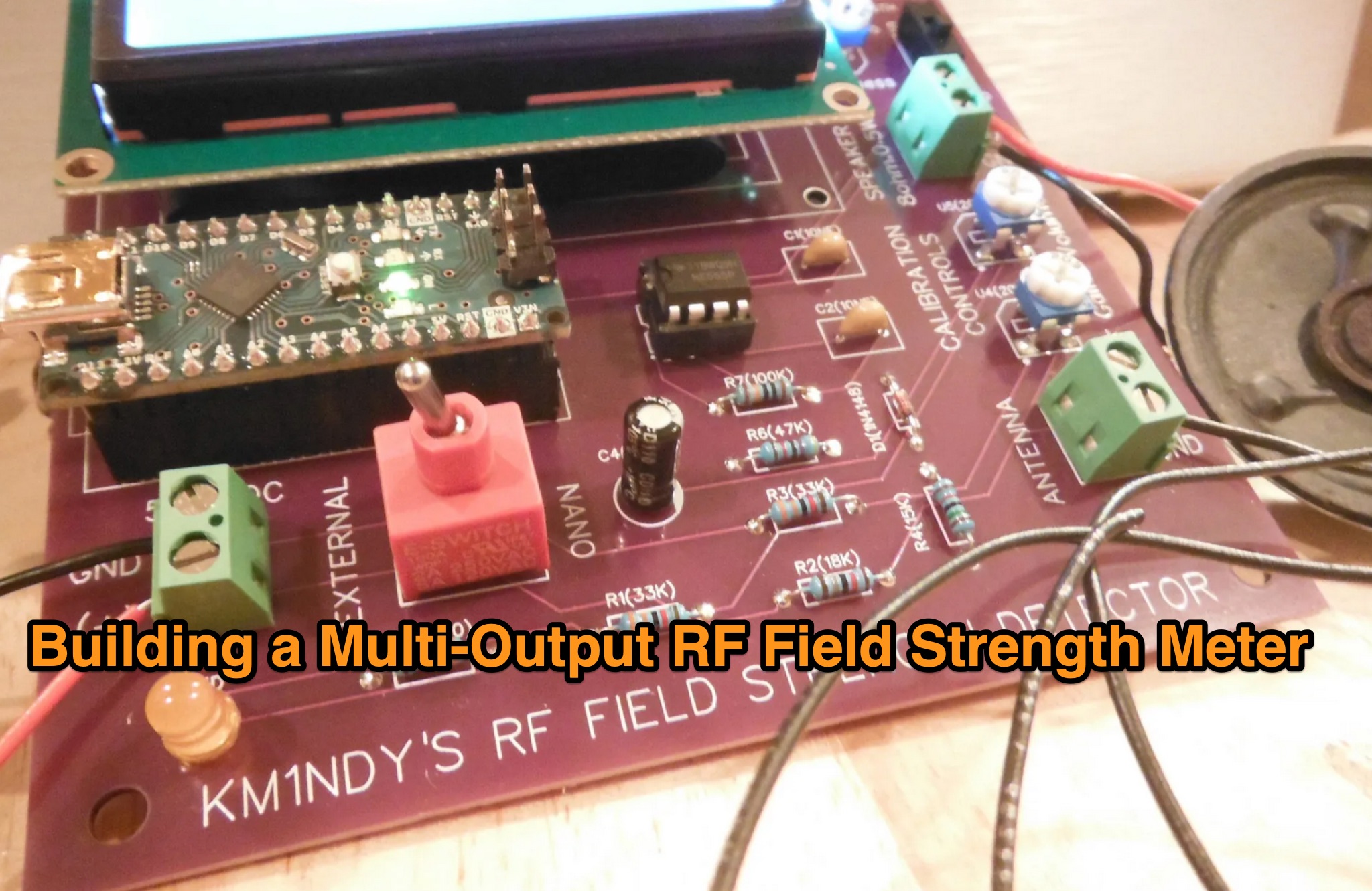 Building a Multi-Output RF Field Strength Meter Picture