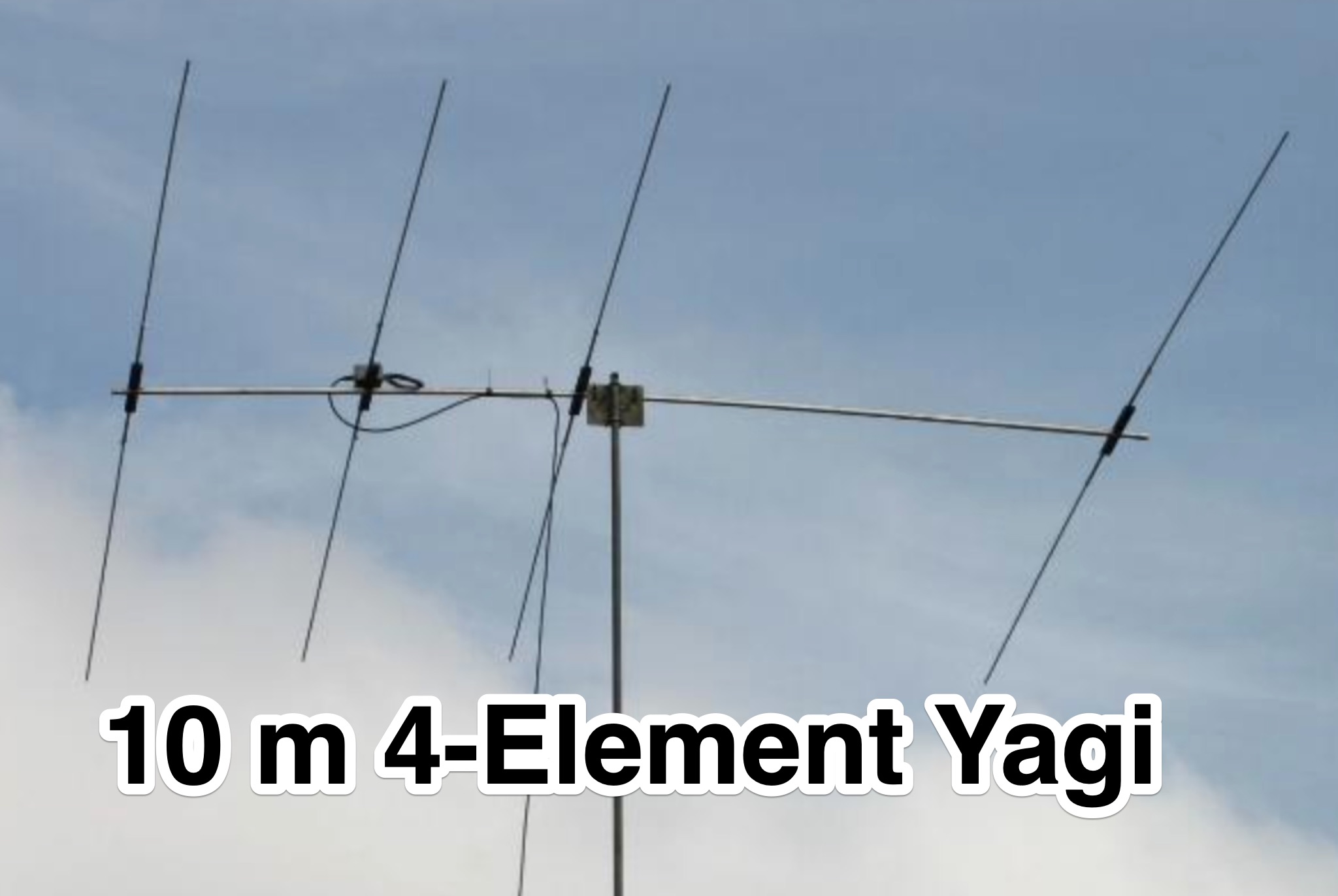 4-Element 10m 28 Ohm Yagi Construction Details Picture