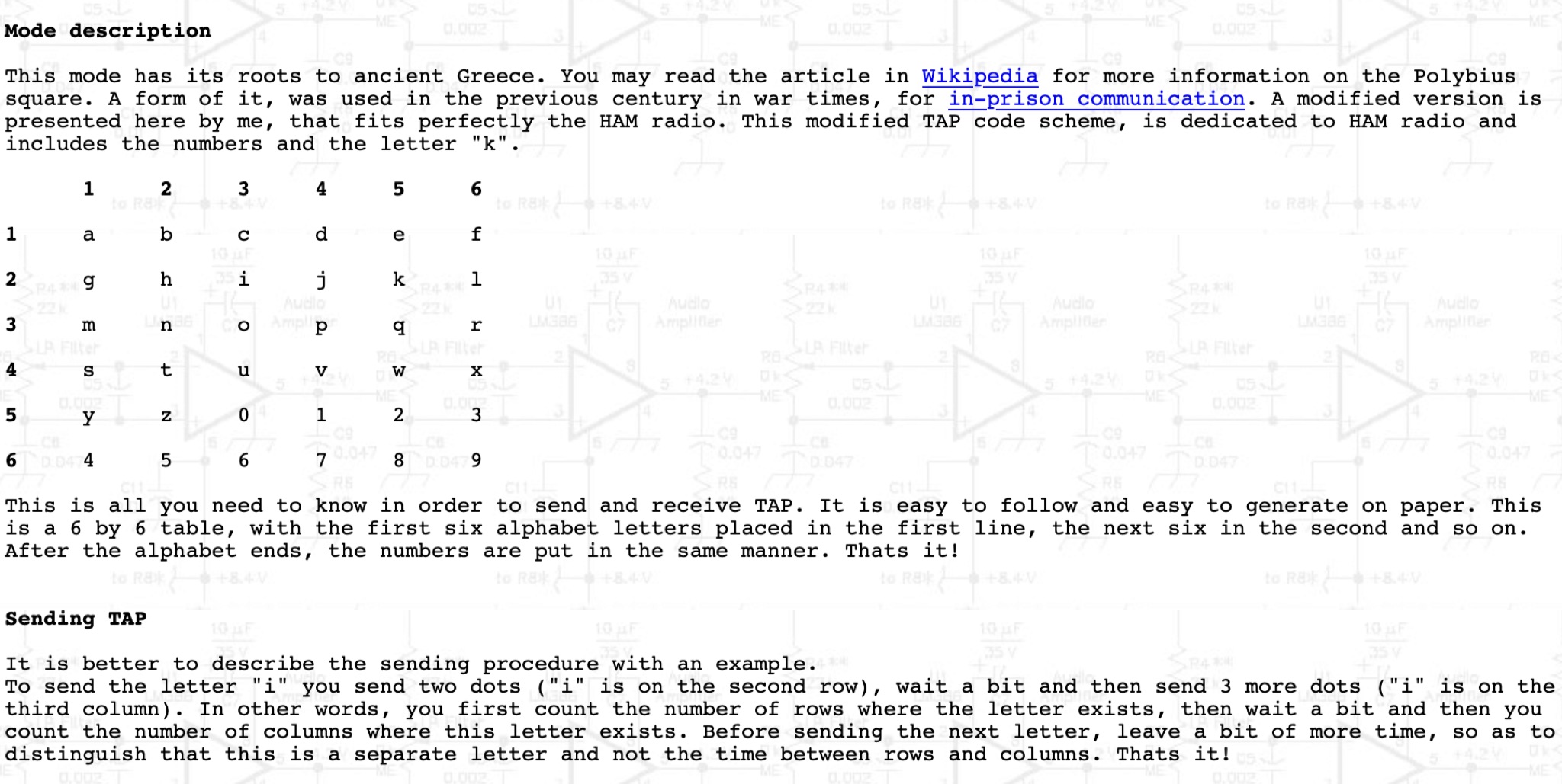 TAP: A Morse Alternative Mode for HAM Radio Operators Picture