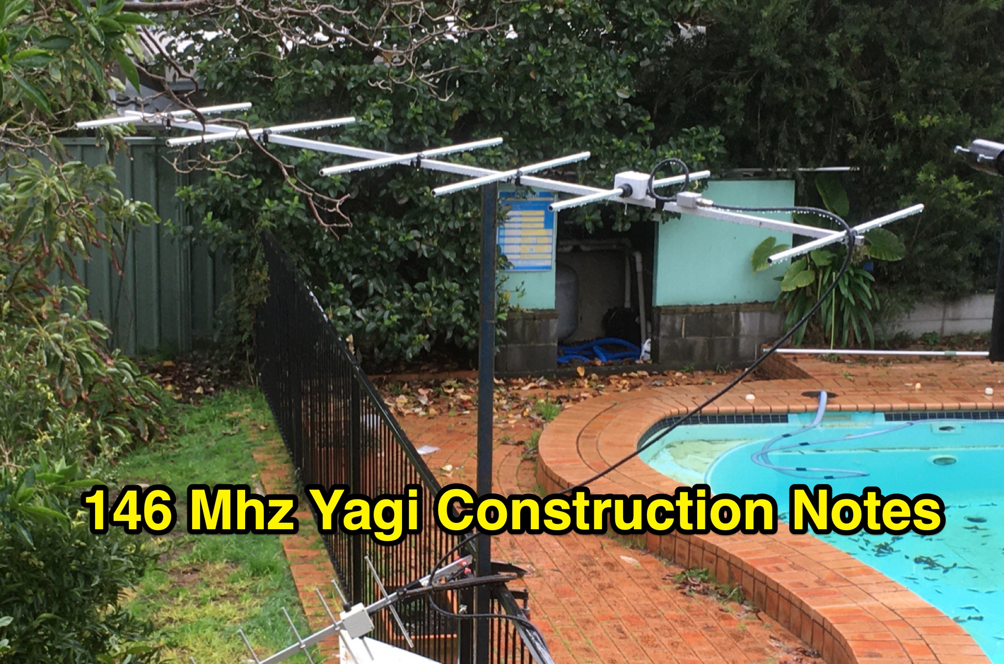 146 Mhz Yagi Construction Notes Picture