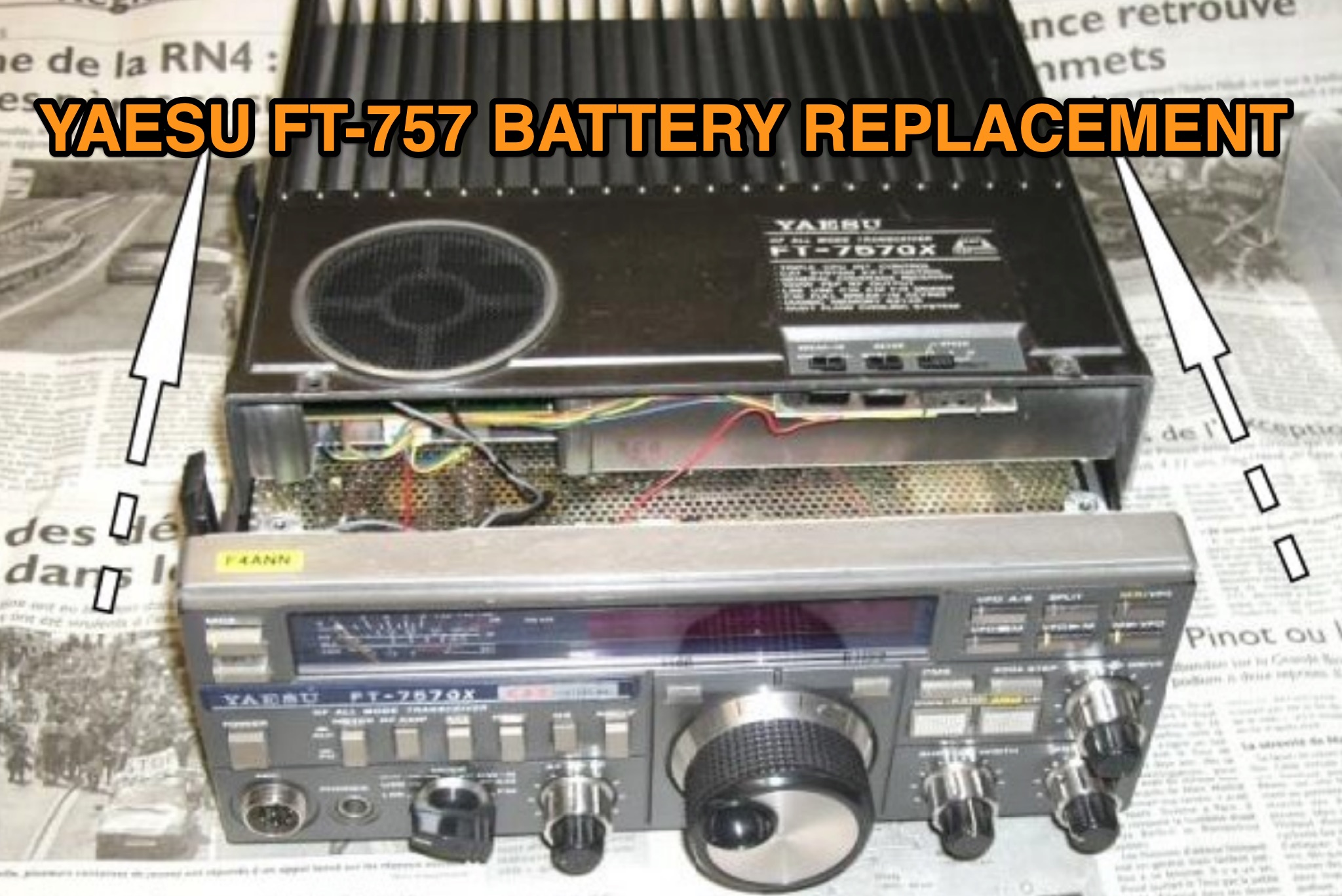 Yaesu FT-757GX Battery Replacement Guide Picture