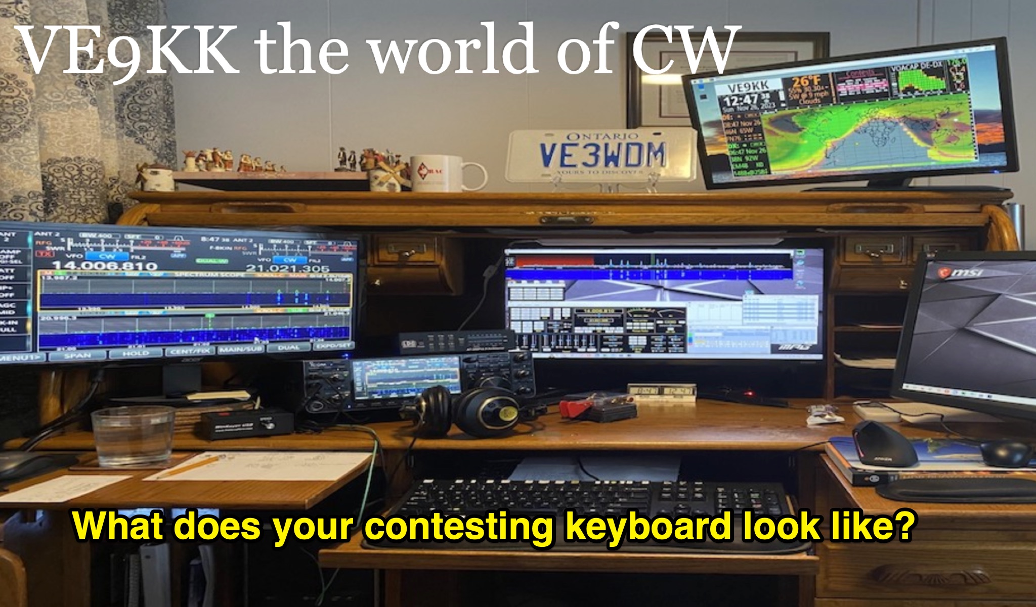 Contesting Keyboard Setup for CW Operators Picture