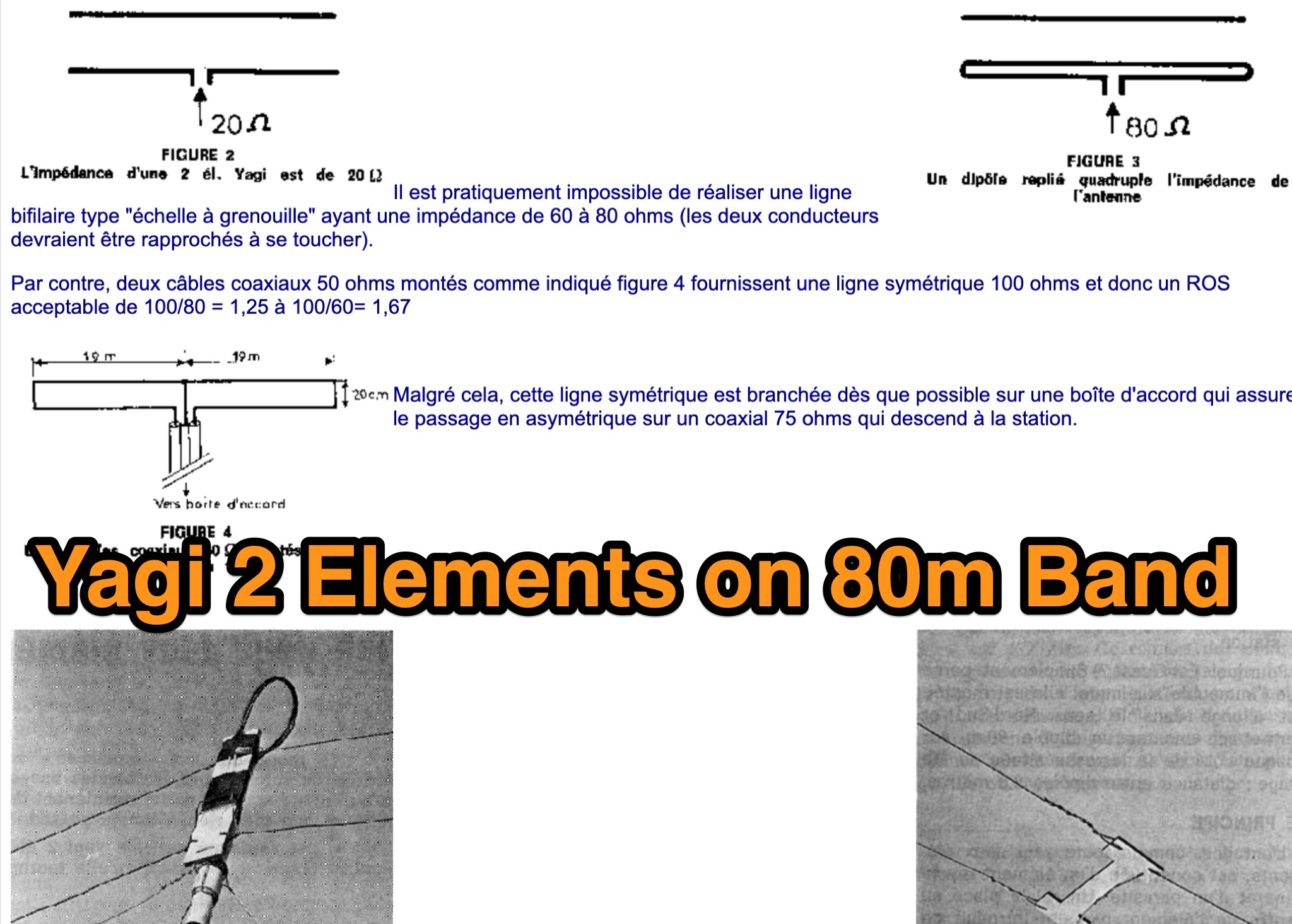 Yagi 2 Elements on 80m Band Picture