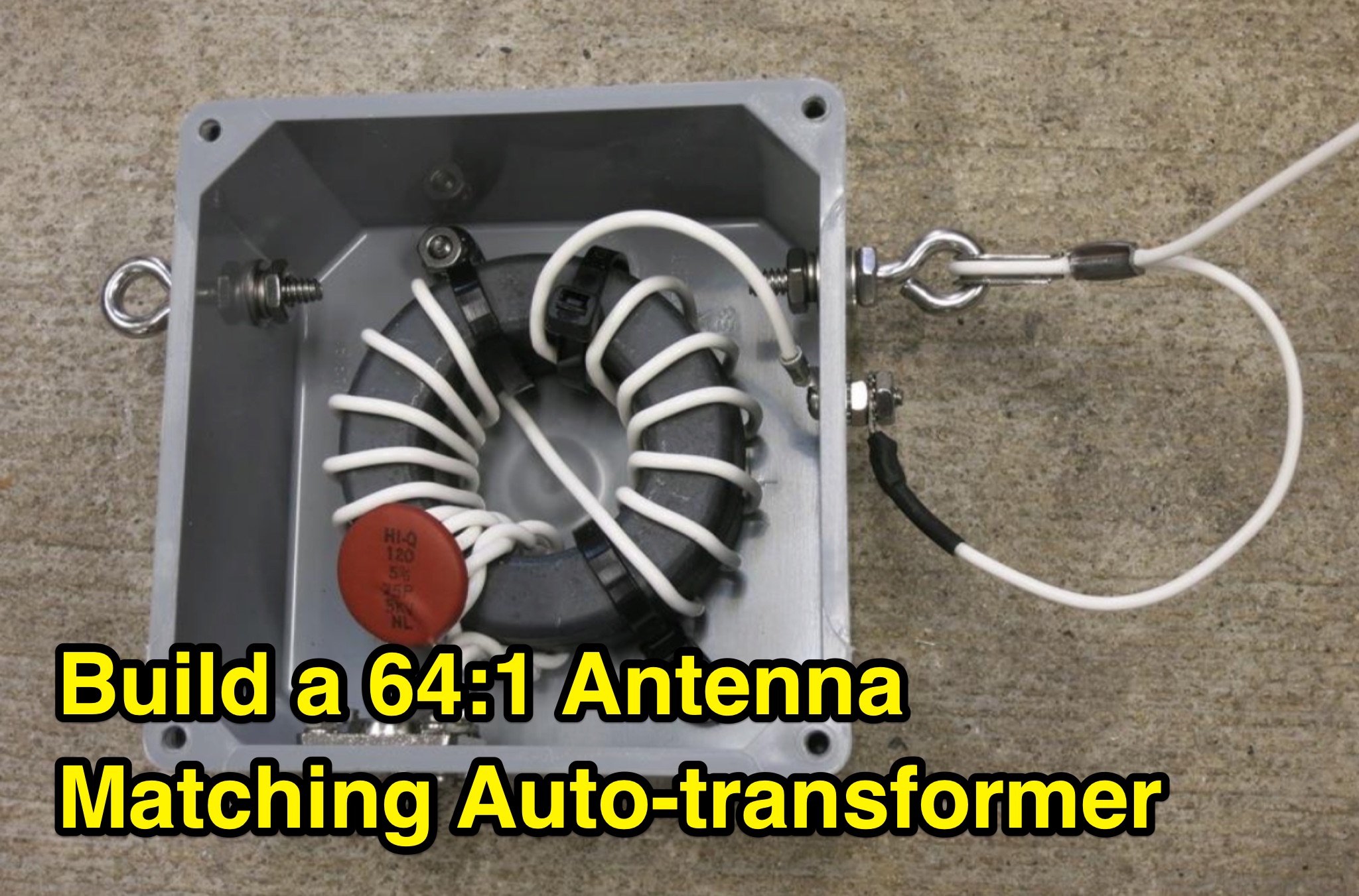 64 to 1 Antenna Matching Auto-transformer Picture